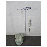 3 Pc Lot Yard Decor - See Infor Photo
