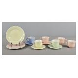 13 Pc Vintage Hazel Atlas Milk Glass Tea Set