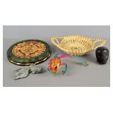 5x The Bid Decor -frog, Fish, Coasters & More