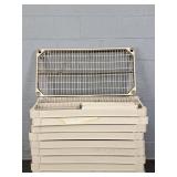 Lot 10 Plastic Storage Shelves W/ 36 Posts