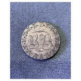 Silver Love Token Carved From A Seated Dime