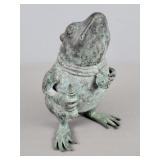 Metal Frog Garden Figurine