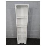 Painted Wood Narrow Bookshelf