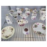 58 Pc Vintage China - Purple Flower