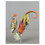 Art Glass Rooster Figurine