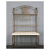 Beautiful 2 Pc Wrought Iron Bakers Rack