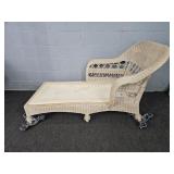 Natural Wicker Chaise Lounge - No Cushion