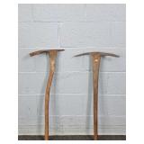 2x The Bid Antique Hand Forged Tools