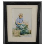 Ivey Hayes Signed Print With Inscription On Back