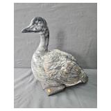 Painted Metal Duck Garden Statue