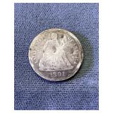 1891 Liberty Seated Dime