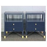2x The Bid 2 Drawer Nightstands