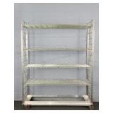 Very Heavy Duty 4 Shelf Rolling Storage Rack