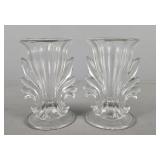 2x The Bid Vintage Fostoria Glass Vase