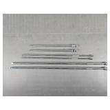 6x The Bid Metal Socket Extension Bars