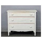 High Point Furn 3 Drawer Painted Chest Of Drawers