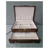 Dresser Top Wood Jewelry Chest