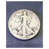 1941 S Walking Liberty Silver Half Dollar