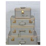 4x The Bid Lady Baltimore Mid-century Luggage Case