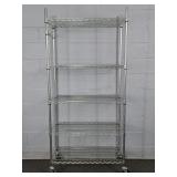 Trinity Very Clean Newer Rolling 5 Shelf Rack
