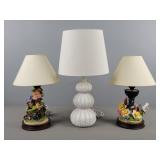 3x The Bid Decorative Table Lamps