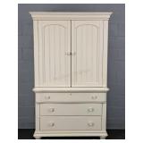 Stanley Furn Large Painted Wood Cabinet W/ Storage