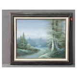 Cantrell Vintage Landscape Framed Oil On Canvas