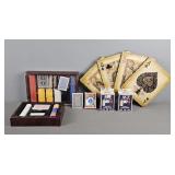 Poker Kit With Chips, Cards, And Wall Art