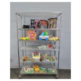 Huge Lot Vintage Toys- Rack Not Included