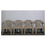 4x The Bid Adams Penza Durable Outdoor Chairs