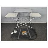 Ozark Trail Folding Metal Camping Cook Table