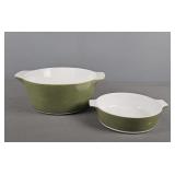 2x The Bid Vintage Corning Ware Casserole Dishes