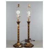 2x The Bid Resin Lamp - No Shade