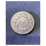 1868 Shield Type Nickel