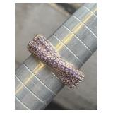 Sparkling Bomb Party Fashion Ring Sz 7