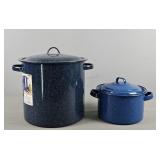 2x The Bid Graniteware Stockpots
