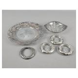 Sterling Silver Rimmed And Overlay Items