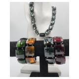 Joan Rivers Jewelry Lot Necklace And Matching