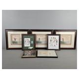 7x The Bid Framed Golf Art