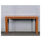 Mid Century Modern Solid Teak Wood Hall Table