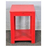 Vintage Painted Solid Wood 2 Tier Stand