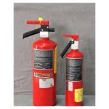 Lot Of 2 Sentry Abc Dry Chem Fire Extinguishers