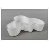 White Iittala Alvar Aalto Collection Glass Bowl