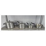 4 Pc Carlton Ware Stainless Cookware