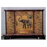 Bombay Style Serpentine Front Credenza W/ Storage