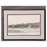 Frank Hewett Sunset Beach Drawbridge Print