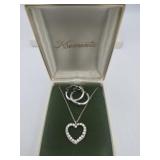 Vintage Krementz Rhinestone Necklace In Box And