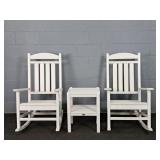 2x The Bid Polywood Composite Outdoor Porch Rocker