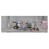 Large Lot Assorted Barware & More