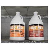 2x The Bid Rid O Rust Cleaner 1 Full 1 Not